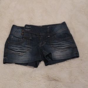 Denim shorts